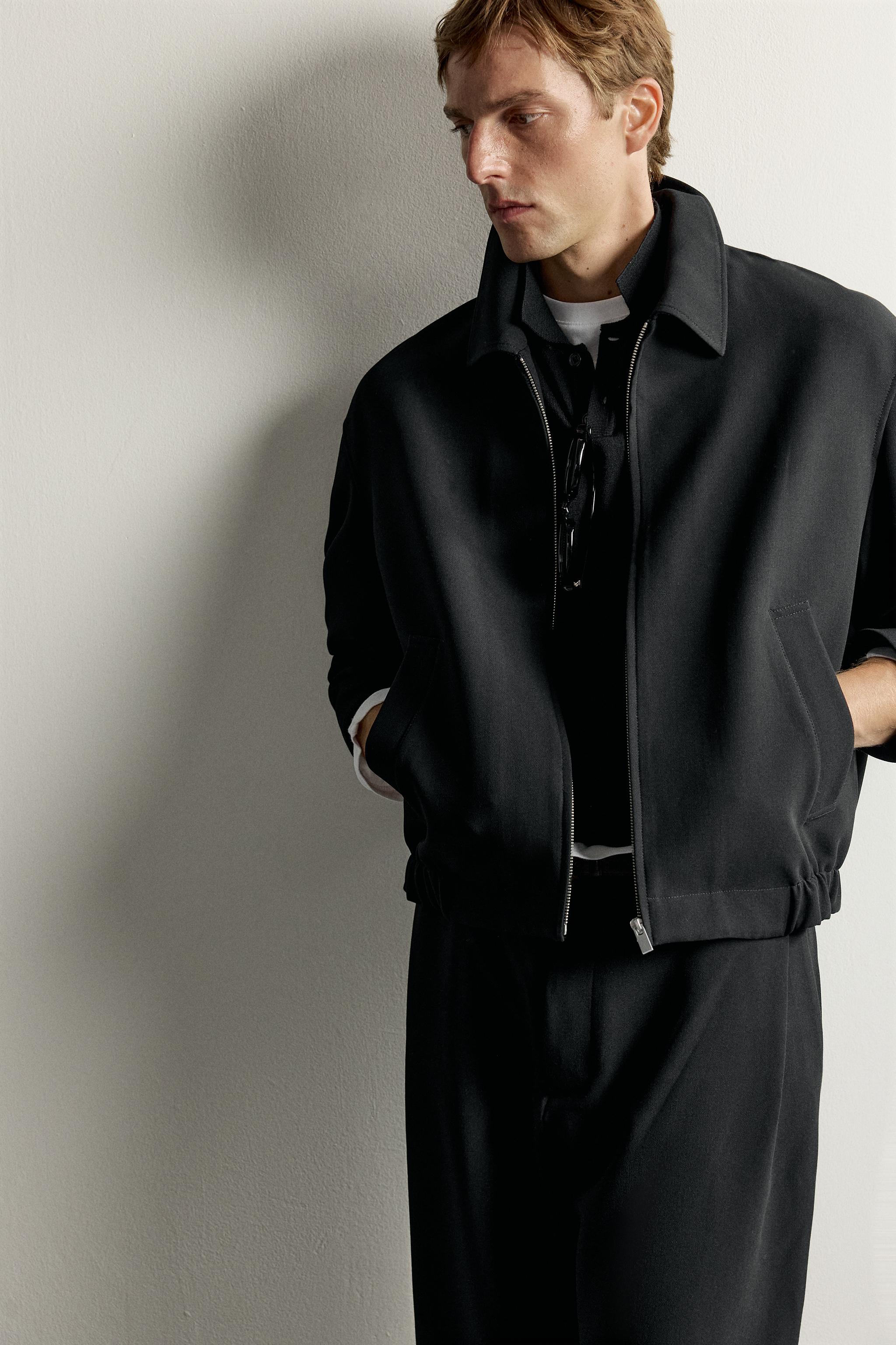SIDE-PLEAT WIDE-FIT PANTS